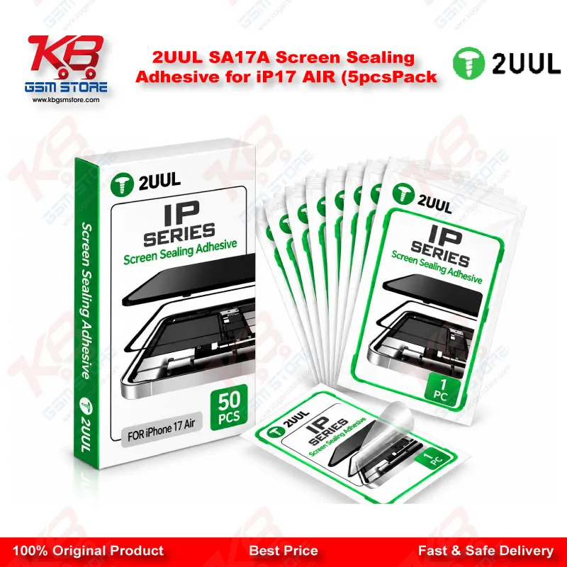 2UUL SA17A Screen Sealing Adhesive for iP17 AIR (5pcs/Pack