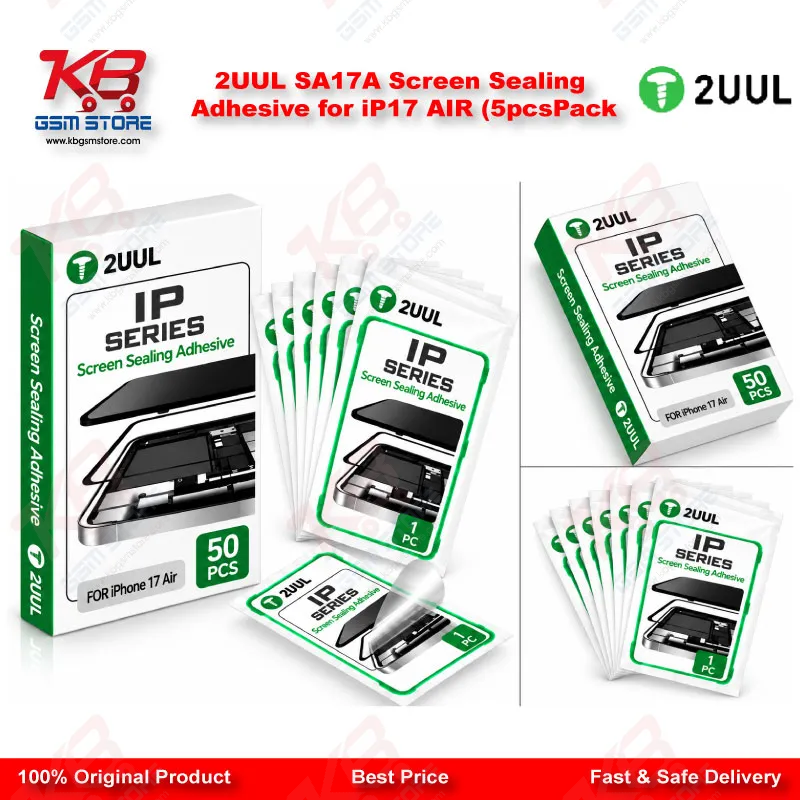 2UUL SA17A Screen Sealing Adhesive for iP17 AIR (5pcs/Pack