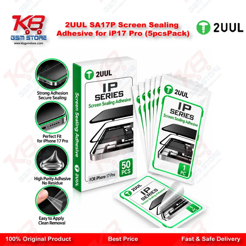 2UUL SA17P Screen Sealing Adhesive for iP17 Pro (5pcs/Pack)