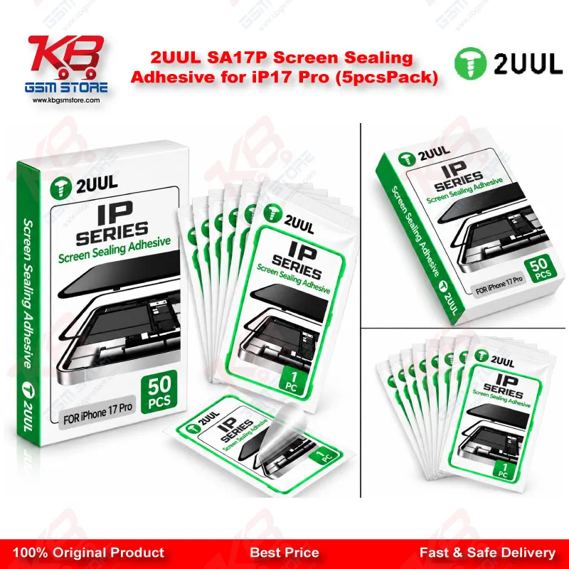 2UUL SA17P Screen Sealing Adhesive for iP17 Pro (5pcs/Pack)