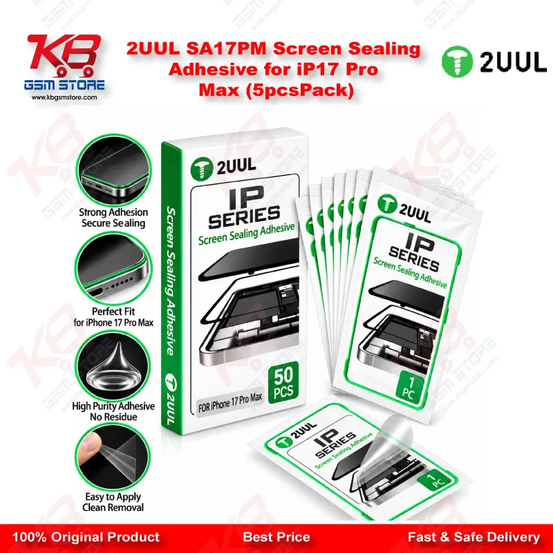 2UUL SA17PM Screen Sealing Adhesive for iP17 Pro Max (5pcs/Pack)
