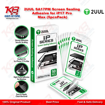 2UUL SA17PM Screen Sealing Adhesive for iP17 Pro Max (5pcs/Pack)