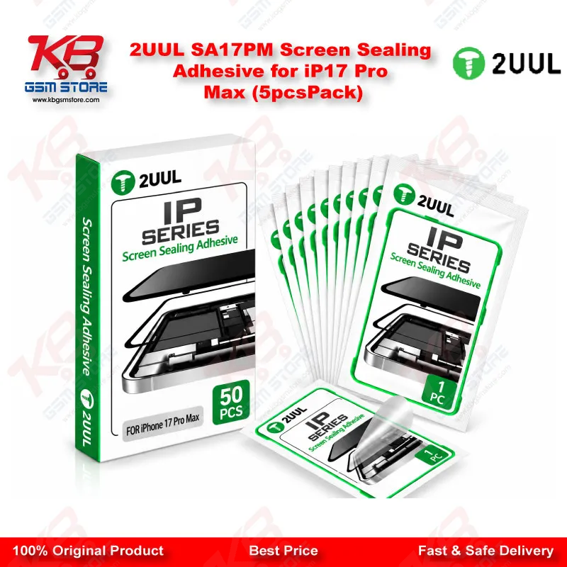 2UUL SA17PM Screen Sealing Adhesive for iP17 Pro Max (5pcs/Pack)