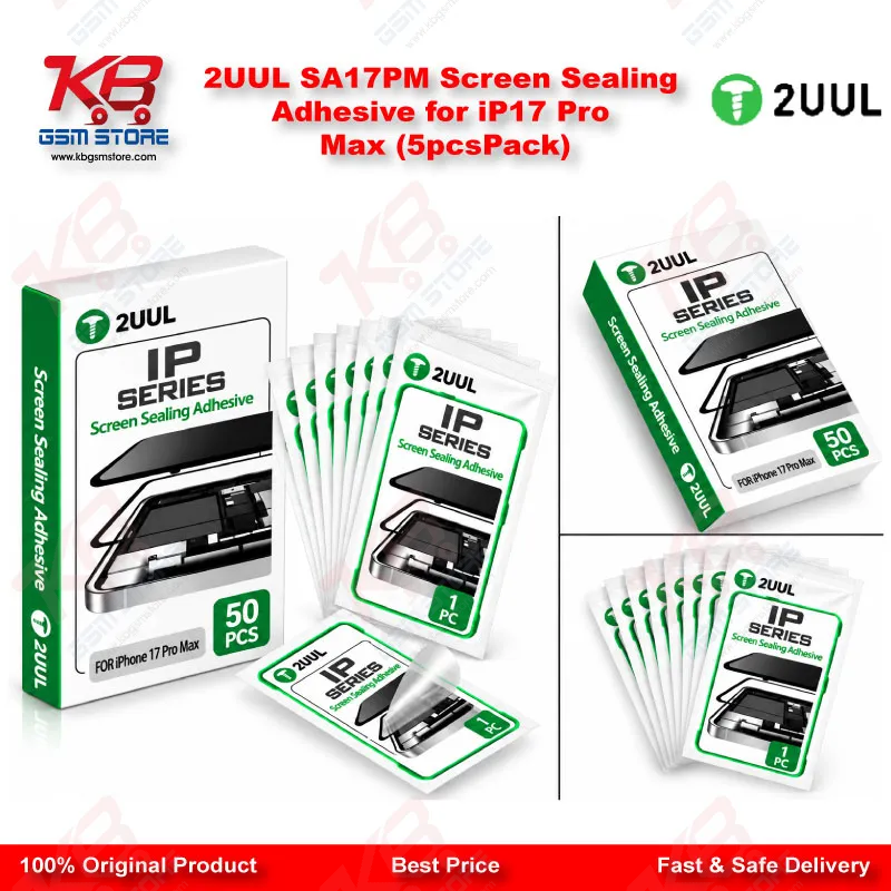 2UUL SA17PM Screen Sealing Adhesive for iP17 Pro Max (5pcs/Pack)