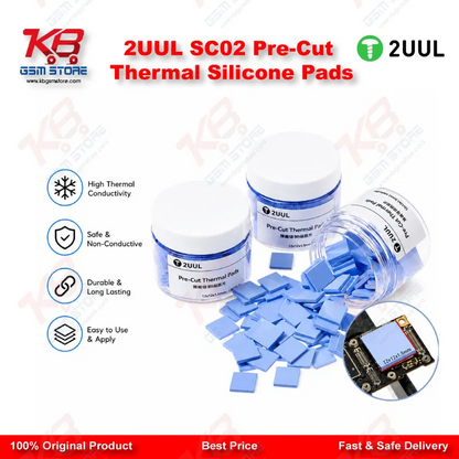 2UUL SC02 Pre-Cut Thermal Silicone Pads