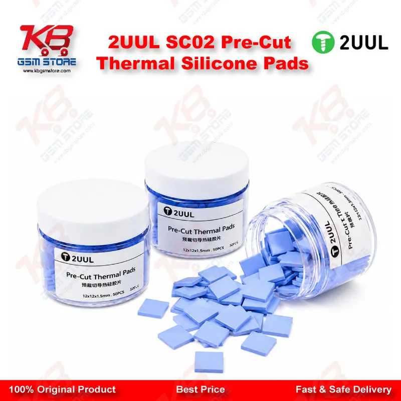 2UUL SC02 Pre-Cut Thermal Silicone Pads