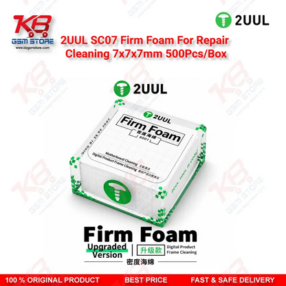 2UUL SC07 Firm Foam For Repair Cleaning 7x7x7mm 500Pcs/Box