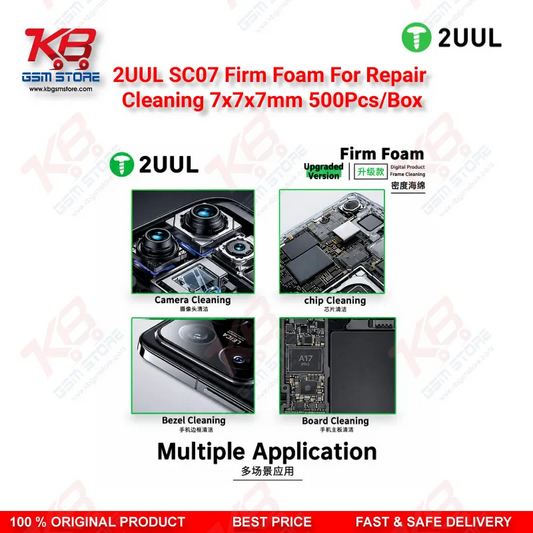 2UUL SC07 Firm Foam For Repair Cleaning 7x7x7mm 500Pcs/Box