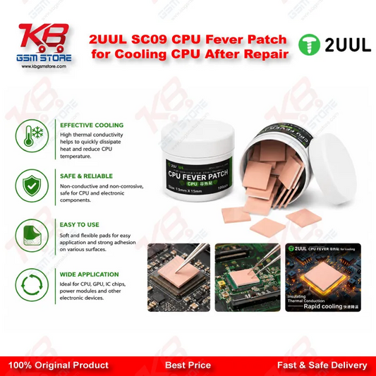 2UUL SC09 CPU Fever Patch for Cooling CPU After Repair