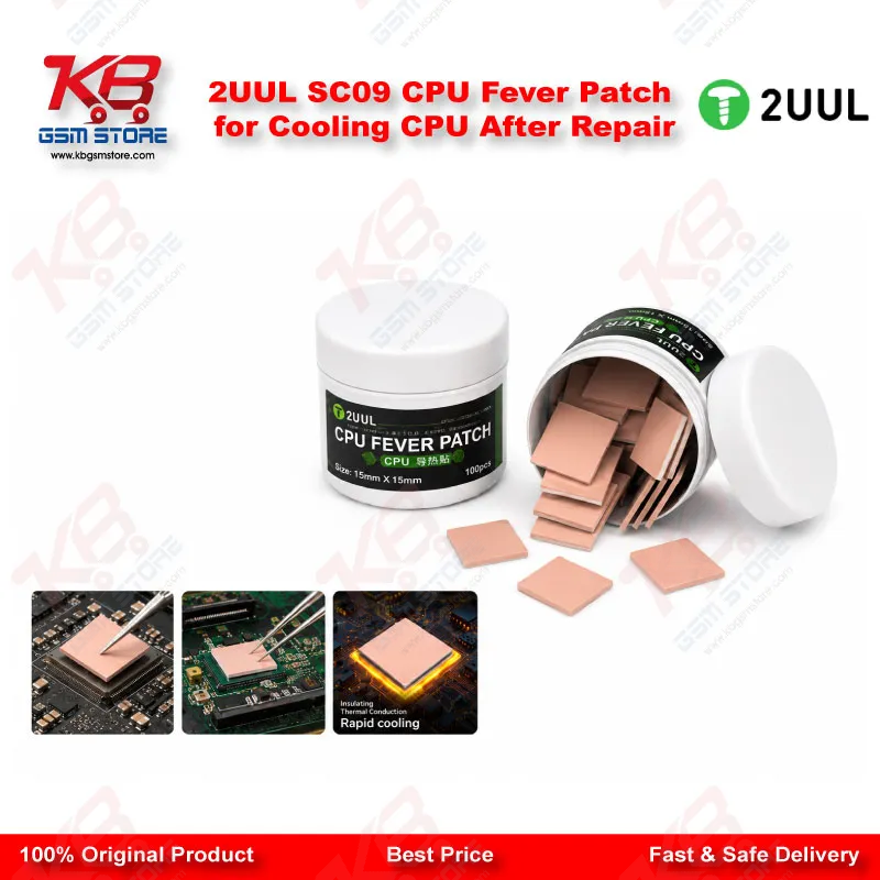 2UUL SC09 CPU Fever Patch for Cooling CPU After Repair