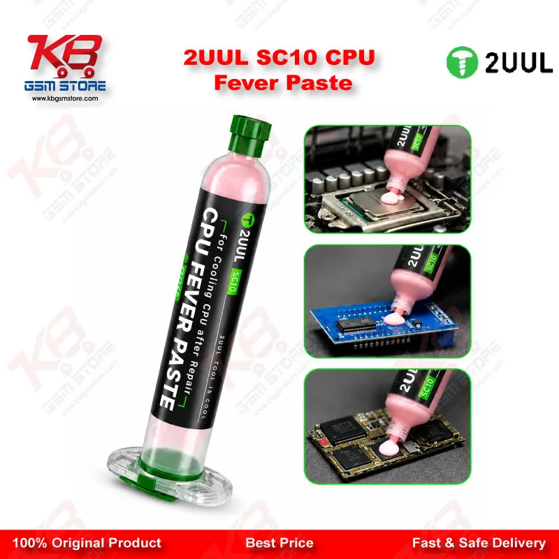 2UUL SC10 CPU Fever Paste 50g – Thermal Conductive Compound for PC, Phone & Tablet Repair