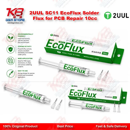 2UUL SC11 EcoFlux Solder Flux for PCB Repair 10cc