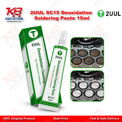 2UUL SC15 Deoxidation Soldering Paste 15ml – PCB Oxidation Removal Flux Gel for Mobile & Laptop Board Repair