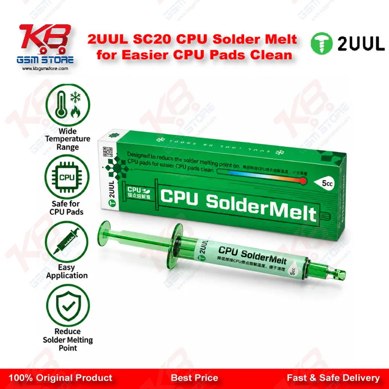2UUL SC20 CPU Solder Melt for Easier CPU Pads Clean