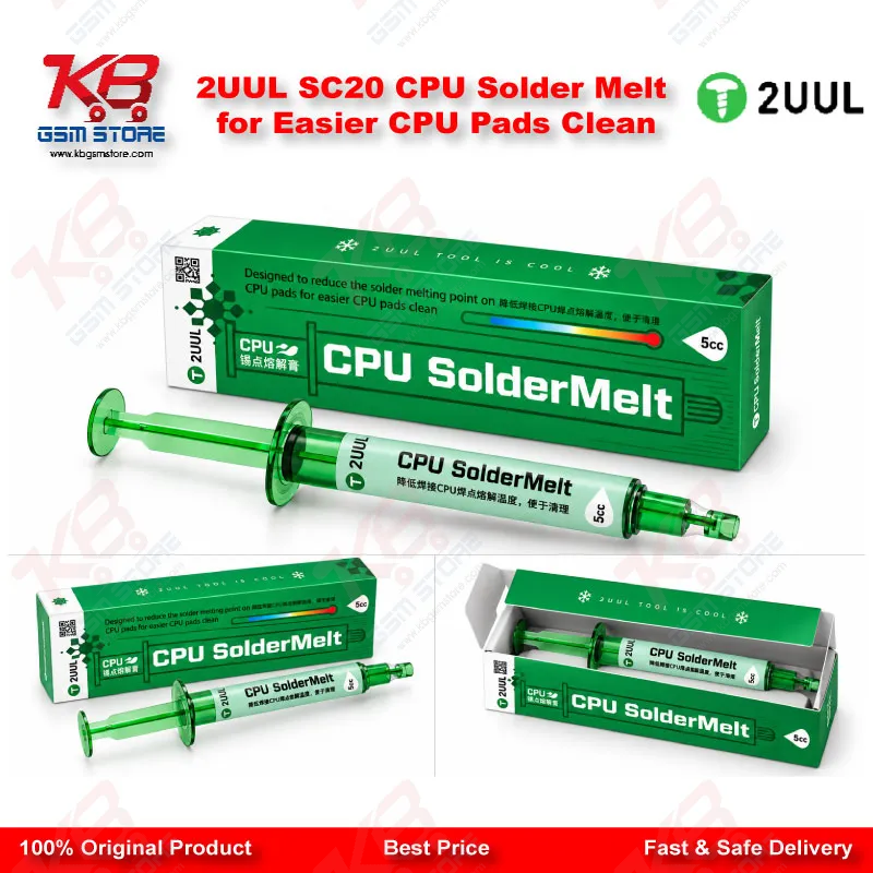 2UUL SC20 CPU Solder Melt for Easier CPU Pads Clean