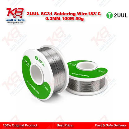 2UUL SC31 Soldering Wire183°C 0.3MM 100M 50g