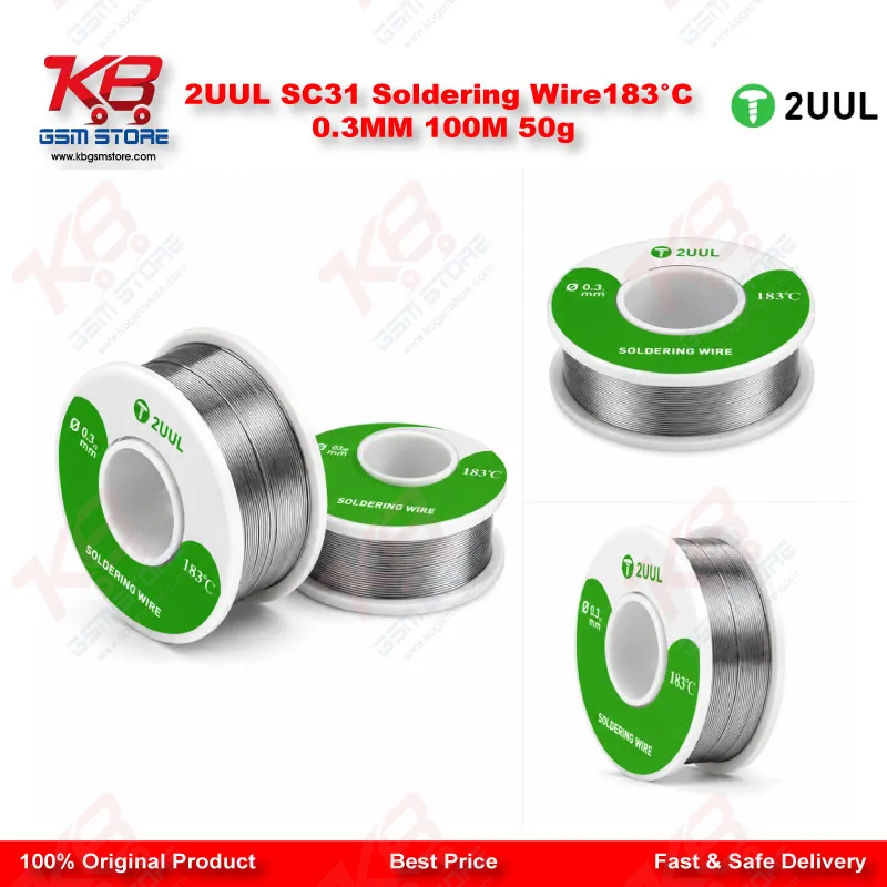 2UUL SC31 Soldering Wire183°C 0.3MM 100M 50g