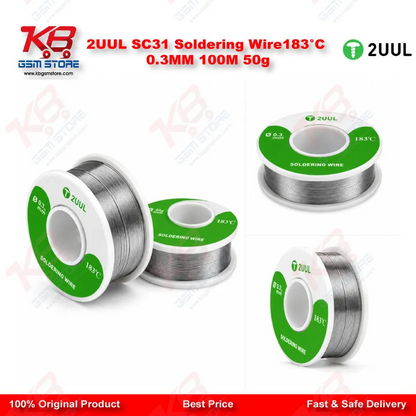2UUL SC31 Soldering Wire183°C 0.3MM 100M 50g