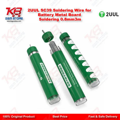 2UUL SC39 Soldering Wire for Battery Metal Board Soldering 0.8mm*3m