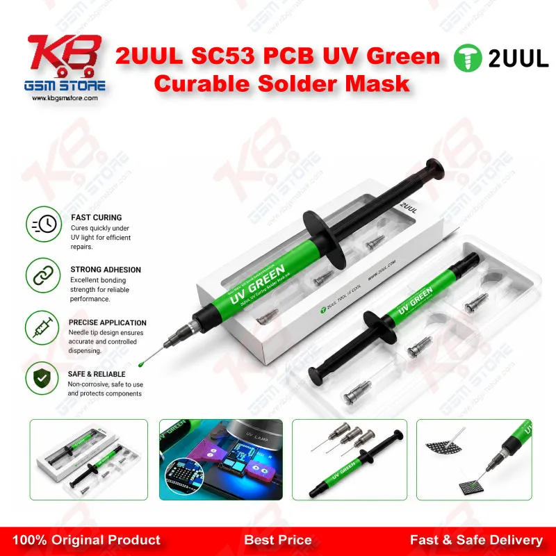 2UUL SC53 PCB UV Green Curable Solder Mask