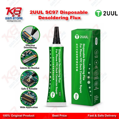 2UUL SC97 Disposable Desoldering Flux for Phone FPC Dock Connector Repair – 15ml