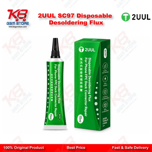 2UUL SC97 Disposable Desoldering Flux for Phone FPC Dock Connector Repair – 15ml