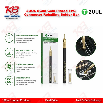 2UUL SC98 Gold Plated FPC Connector Reballing Solder Bar