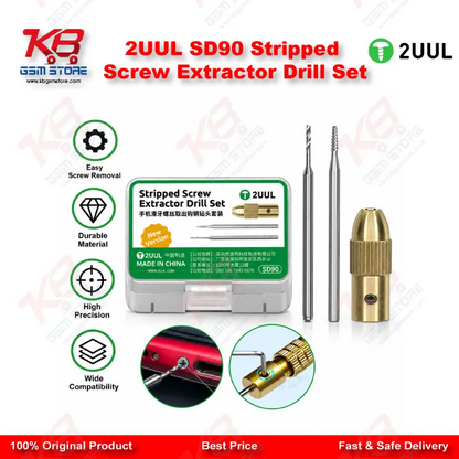 2UUL SD90 Stripped Screw Extractor Drill Set