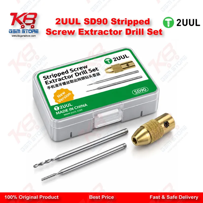 2UUL SD90 Stripped Screw Extractor Drill Set