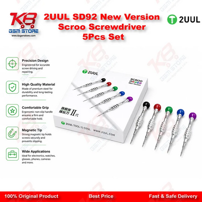 2UUL SD92 New Version Scroo Screwdriver 5Pcs Set