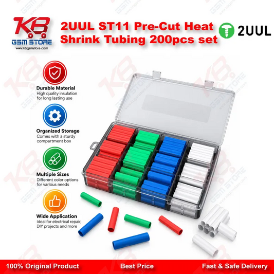 2UUL ST11 Pre-Cut Heat Shrink Tubing 200pcs set