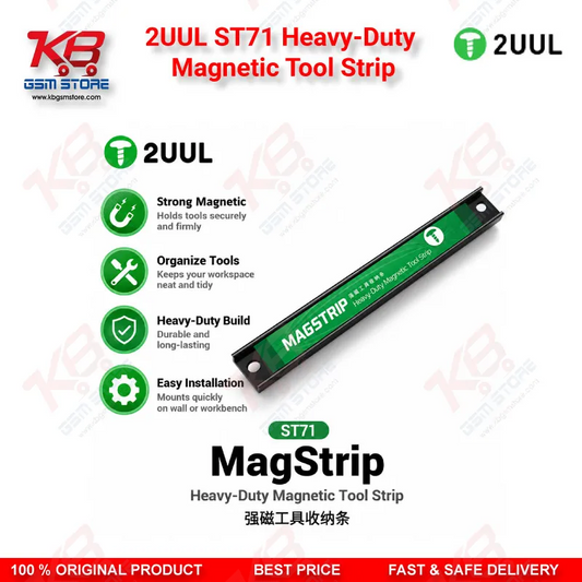 2UUL ST71 Heavy-Duty Magnetic Tool Strip for Phone Repair