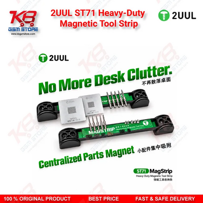 2UUL ST71 Heavy-Duty Magnetic Tool Strip for Phone Repair