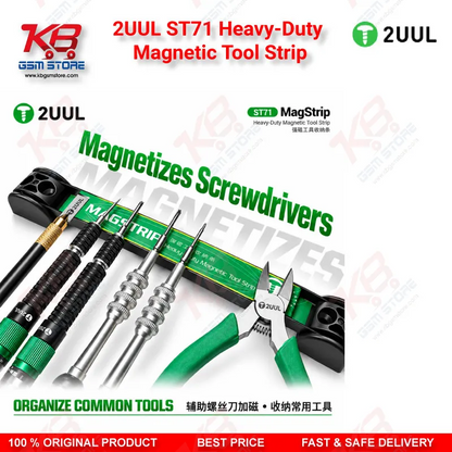 2UUL ST71 Heavy-Duty Magnetic Tool Strip for Phone Repair