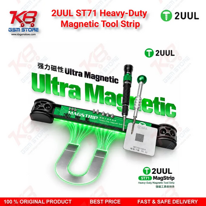 2UUL ST71 Heavy-Duty Magnetic Tool Strip for Phone Repair