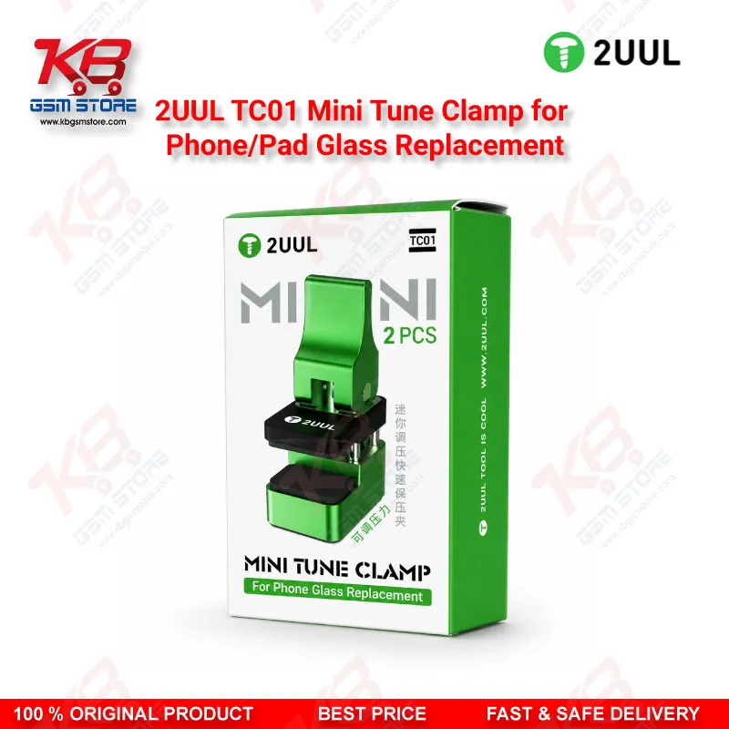 2UUL TC01 Mini Tune Clamp – 360° Rotation Screen Glass Pressure Holder for Phone Repair