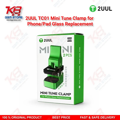 2UUL TC01 Mini Tune Clamp – 360° Rotation Screen Glass Pressure Holder for Phone Repair