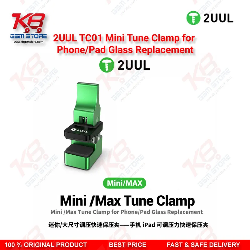 2UUL TC01 Mini Tune Clamp – 360° Rotation Screen Glass Pressure Holder for Phone Repair