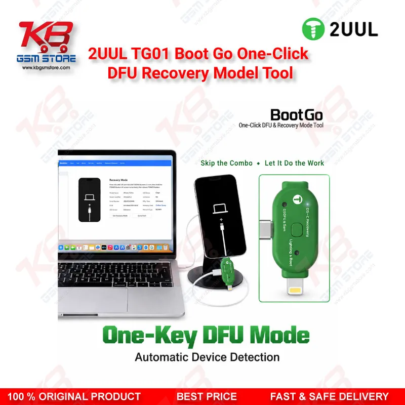 2UUL TG01 Boot Go One-Click DFU & Recovery Mode Tool for iPhone iPad