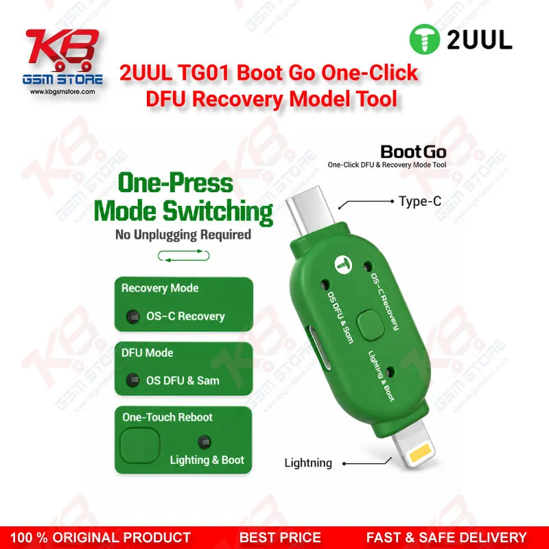 2UUL TG01 Boot Go One-Click DFU & Recovery Mode Tool for iPhone iPad