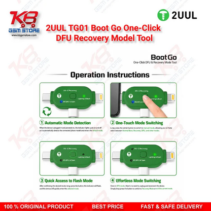 2UUL TG01 Boot Go One-Click DFU & Recovery Mode Tool for iPhone iPad