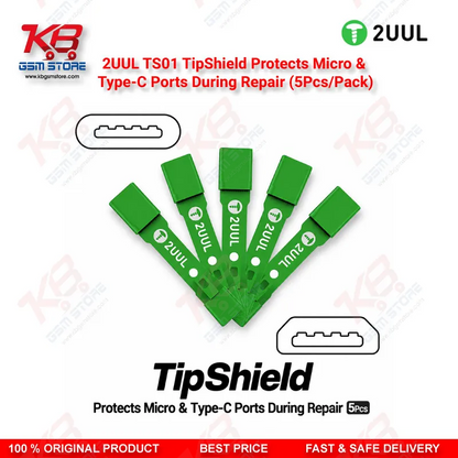 2UUL TS01 TipShield Charging Port Heat Shield for Micro USB & Type-C Repair (5Pcs/Pack)