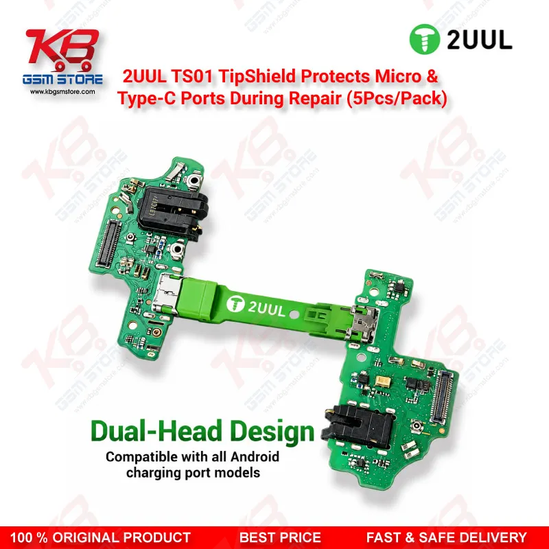 2UUL TS01 TipShield Charging Port Heat Shield for Micro USB & Type-C Repair (5Pcs/Pack)