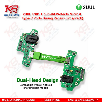 2UUL TS01 TipShield Charging Port Heat Shield for Micro USB & Type-C Repair (5Pcs/Pack)