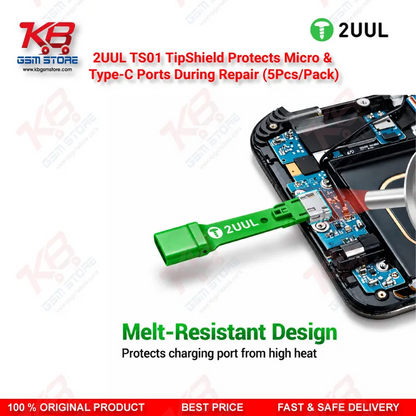 2UUL TS01 TipShield Charging Port Heat Shield for Micro USB & Type-C Repair (5Pcs/Pack)