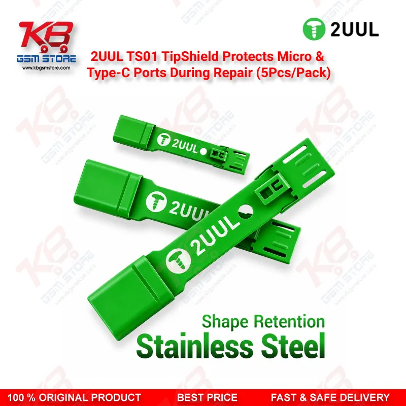 2UUL TS01 TipShield Charging Port Heat Shield for Micro USB & Type-C Repair (5Pcs/Pack)