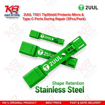 2UUL TS01 TipShield Charging Port Heat Shield for Micro USB & Type-C Repair (5Pcs/Pack)