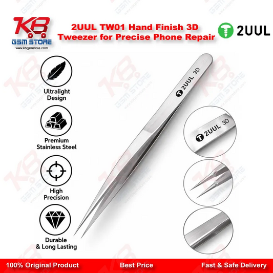 2UUL TW01 Hand Finish 3D Tweezer for Precise Phone Repair