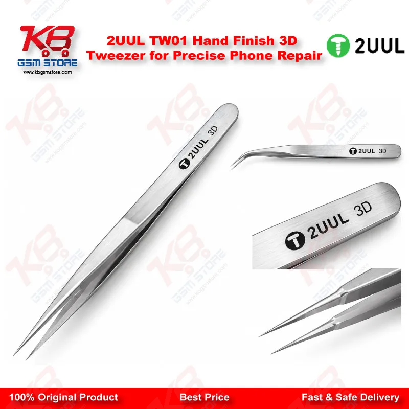 2UUL TW01 Hand Finish 3D Tweezer for Precise Phone Repair