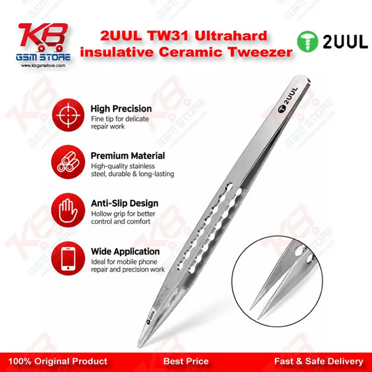 2UUL TW31 Ultrahard insulative Ceramic Tweezer